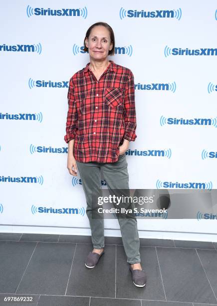 Actress Laurie Metcalf visits the SiriusXM Studios on June 19, 2017 in New York City.