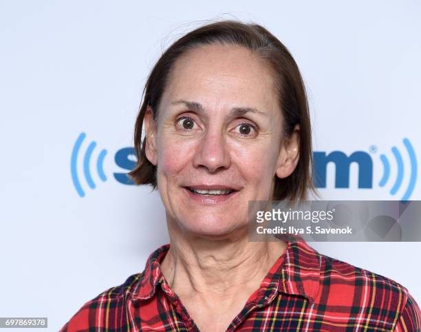 Actress Laurie Metcalf visits the SiriusXM Studios on June 19, 2017 in New York City.