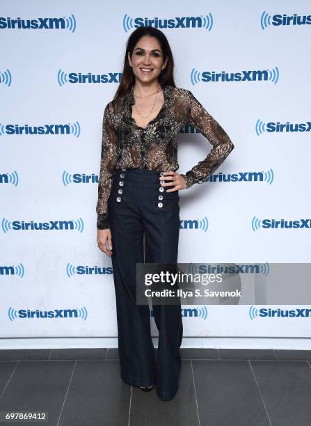 Lela Loren visits the SiriusXM Studios on June 19, 2017 in New York City.