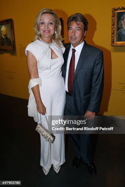 Baroness Silvia Amelia de Waldner and Francois Rochas attend the "Societe ses Amis du Musee d'Orsay" : Dinner Party at Musee d'Orsay on June 19, 2017...