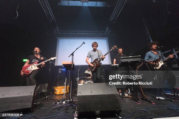 Australian band Pond perform on stage at The Art School on June 19, 2017 in Glasgow, Scotland.