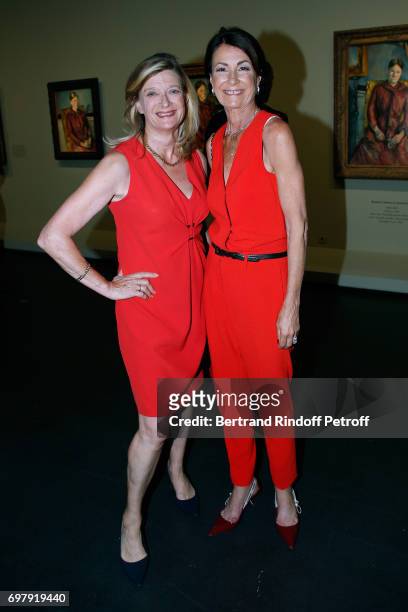 Isabelle Barnier and Valerie Breton attend the "Societe ses Amis du Musee d'Orsay" : Dinner Party at Musee d'Orsay on June 19, 2017 in Paris, France.
