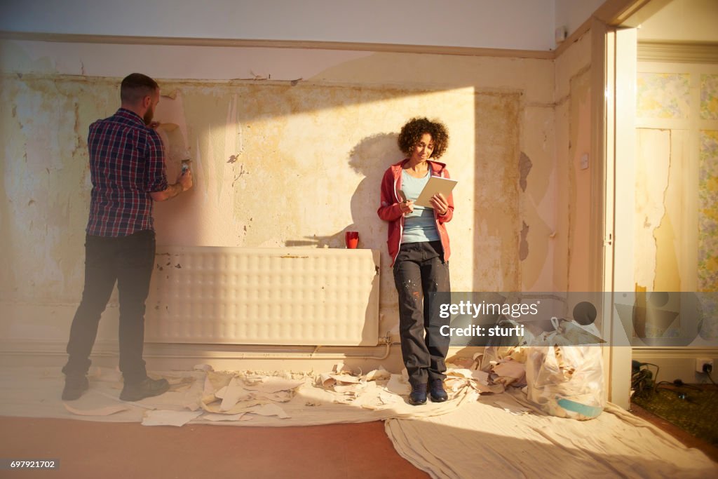 Doing up their old house