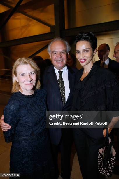 President of Versailles Castle Catherine Pegard, Frederic Mitterrand and Farida Khelfa Seydoux attend the "Societe ses Amis du Musee d'Orsay" :...