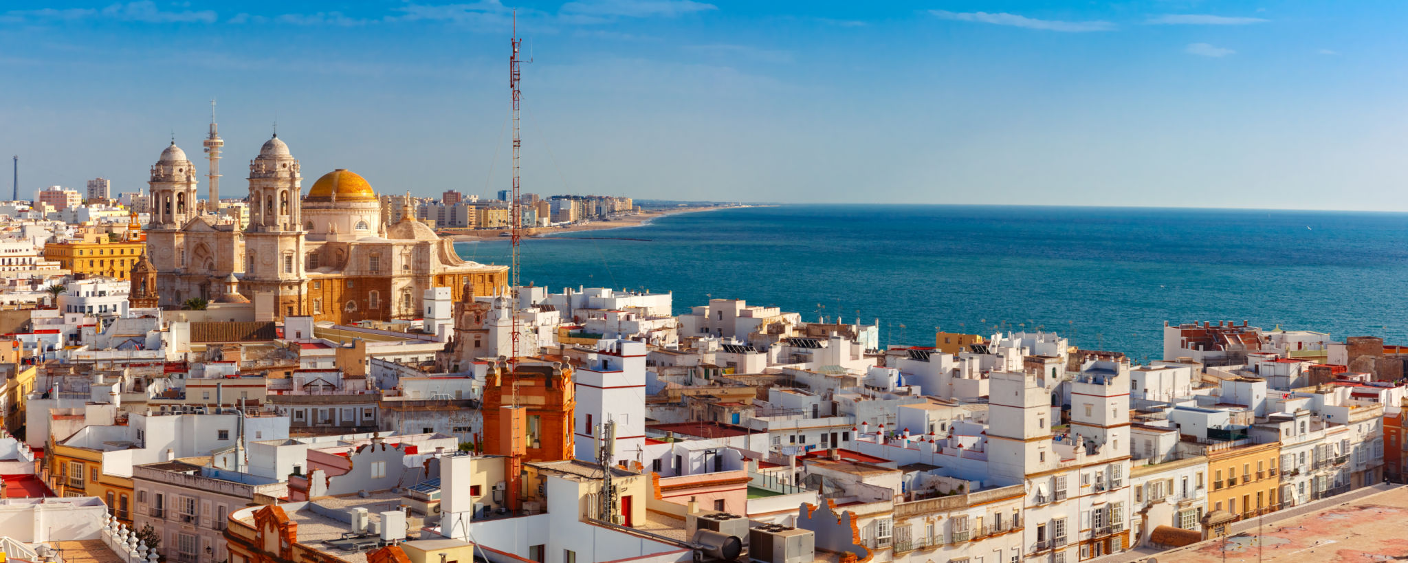 Rooftops and Cathedral in Cadiz, Andalusia, Spain Rooftops and Cathedral in Cadiz, Andalusia, Spain