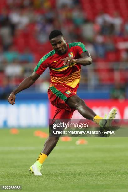 Georges Mandjeck of Cameroon during the FIFA Confederations Cup Russia 2017 Group B match between Cameroon and Chile at Spartak Stadium on June 18,...