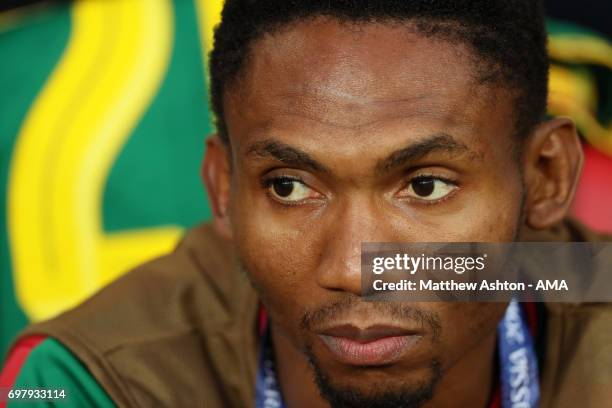 Lucien Owona of Cameroon during the FIFA Confederations Cup Russia 2017 Group B match between Cameroon and Chile at Spartak Stadium on June 18, 2017...