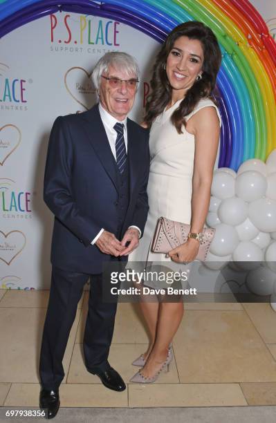 Bernie Ecclestone and Fabiana Flosi attend the inaugural fundraising dinner for The Petra Stunt Foundation in aid of PS Place at the Corinthia Hotel...