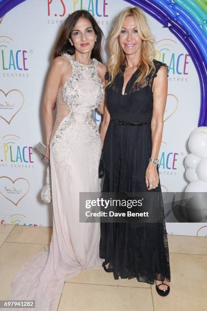 Yasmin MIlls and Melissa Odabash attend the inaugural fundraising dinner for The Petra Stunt Foundation in aid of PS Place at the Corinthia Hotel...