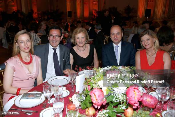 Editor in Chief of 'Point de Vue' Adelaide de Clermont Tonnerre, olivier Josse, Antoinette Barbey, Journalist Laurent Delpech and Isabelle Barnier...