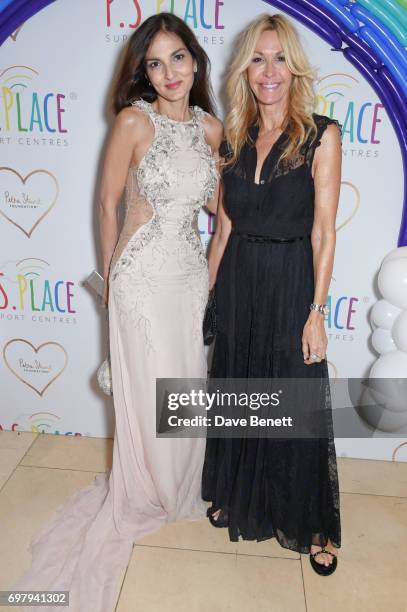 Yasmin MIlls and Melissa Odabash attend the inaugural fundraising dinner for The Petra Stunt Foundation in aid of PS Place at the Corinthia Hotel...