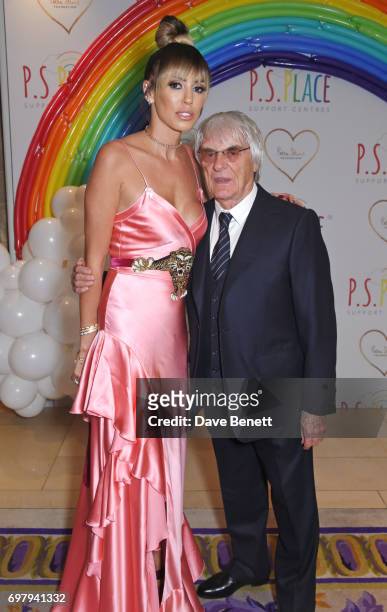 Petra Stunt and Bernie Ecclestone attend the inaugural fundraising dinner for The Petra Stunt Foundation in aid of PS Place at the Corinthia Hotel...