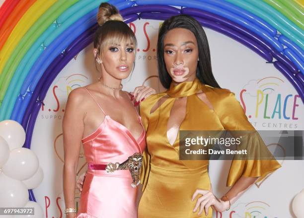 Petra Stunt and Winnie Harlow attend the inaugural fundraising dinner for The Petra Stunt Foundation in aid of PS Place at the Corinthia Hotel London...