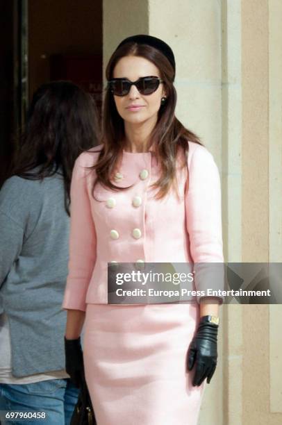 Paula Echevarria is seen during the set filming of Galerias Velvet on May 16, 2017 in Madrid, Spain.