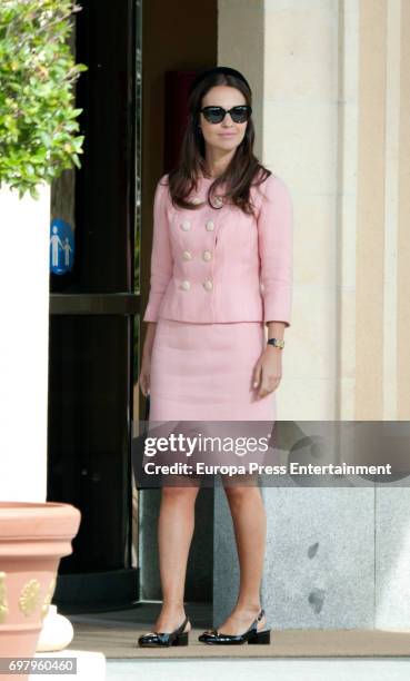 Paula Echevarria is seen during the set filming of Galerias Velvet on May 16, 2017 in Madrid, Spain.