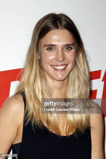 Actress Gaia Weiss attends "Overdrive" Paris Premiere at Cinema Gaumont Capucine on June 19, 2017 in Paris, France.