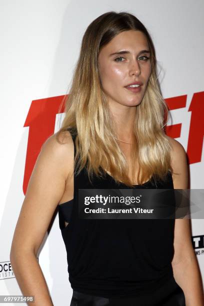 Actress Gaia Weiss attends "Overdrive" Paris Premiere at Cinema Gaumont Capucine on June 19, 2017 in Paris, France.