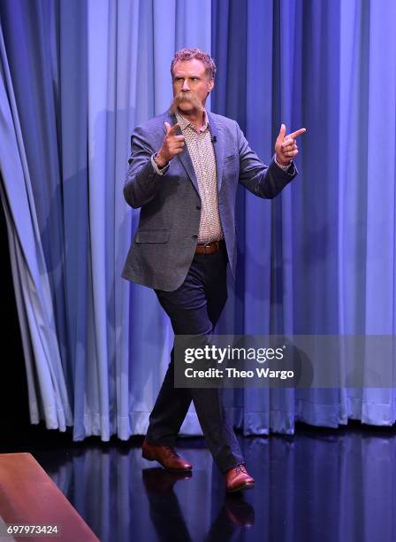 Will Ferrell Visits "The Tonight Show Starring Jimmy Fallon" on June 19, 2017 in New York City.