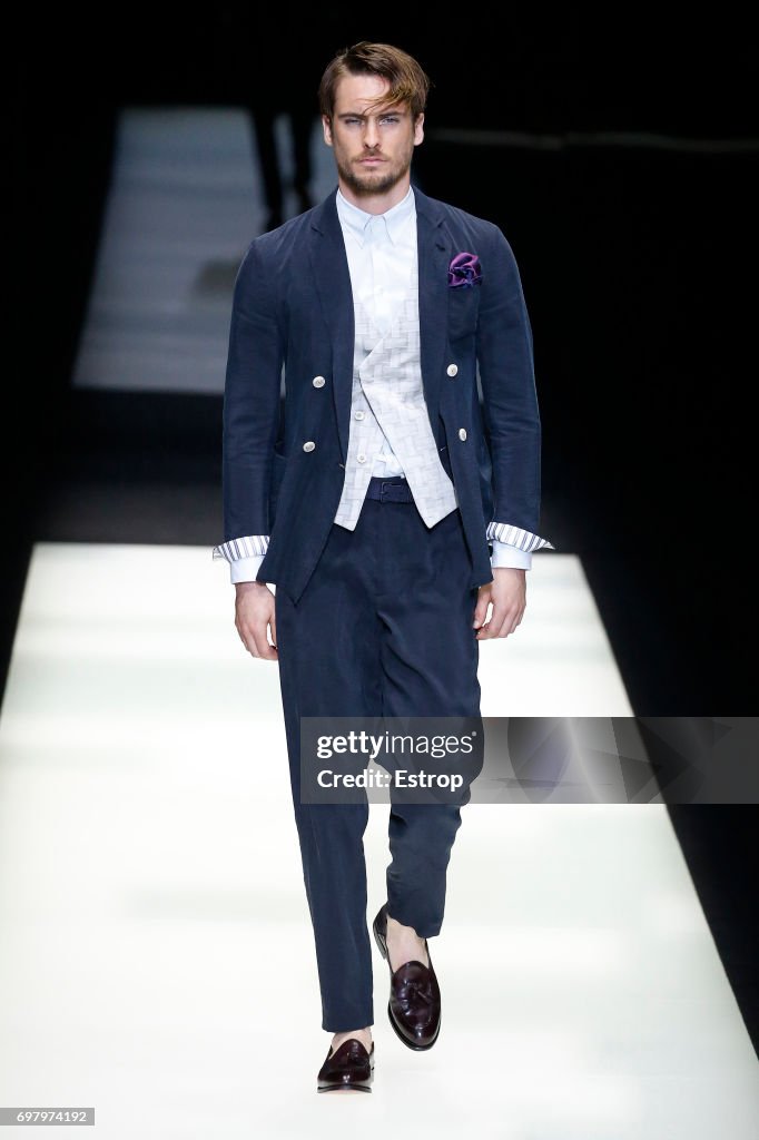 Giorgio Armani - Runway - Milan Men's Fashion Week Spring/Summer 2018