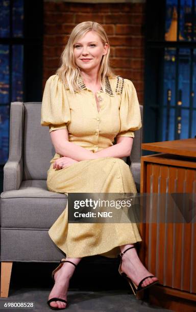 Episode 544 -- Pictured: Actress Kirsten Dunst during an interview on June 19, 2017 --