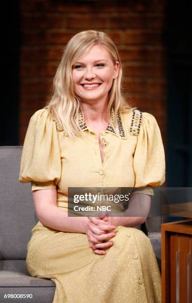 Episode 544 -- Pictured: Actress Kirsten Dunst during an interview on June 19, 2017 --