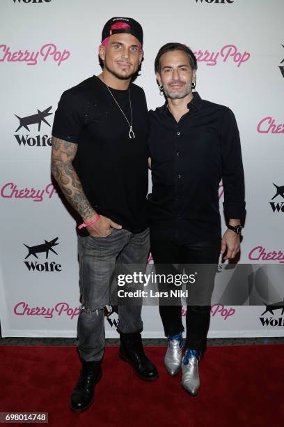 Actor Char Defrancesco and Fashion Designer Marc Jacobs attend the Cherry Pop Premiere at OutCinema - Presented by NewFest and NYC Pride at SVA...