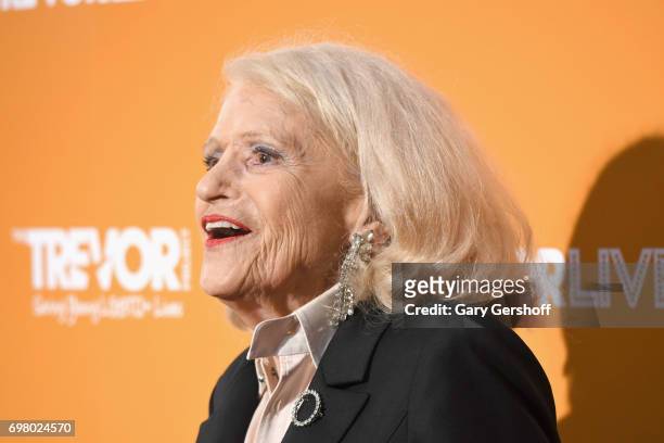 Rights activist Edith Windsor attends the TrevorLIVE New York 2017 Fundraiser at the Marriott Marquis Times Square on June 19, 2017 in New York City.
