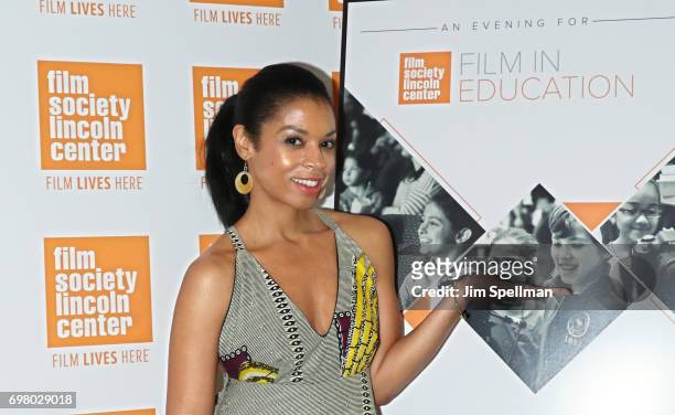 Actress Susan Kelechi Watson attends An Evening For Film In Education hosted by the The Film Society of Lincoln Center at Walter Reade Theater on...