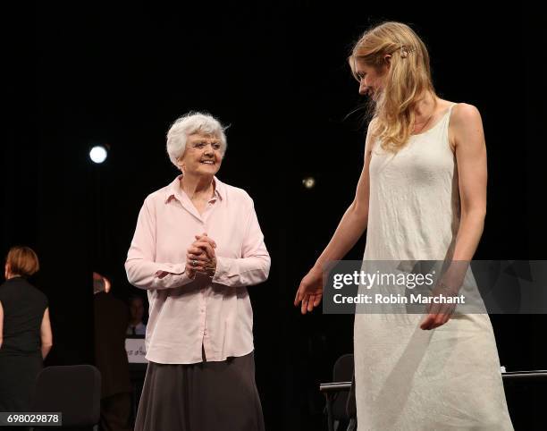 Angela Lansbury attends "The Chalk Garden" One-Night-Only Benefit Reading at The Kaye Playhouse at Hunter College on June 19, 2017 in New York City.