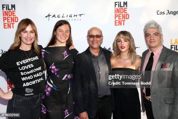 Maggie Phillips, Hillary Spera, Richard Levine, Addison Timlin and Jared Goldman attend the screening of "Submission" during the 2017 Los Angeles...