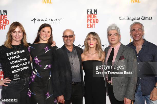 Maggie Phillips, Hillary Spera, Richard Levine, Addison Timlin and Jared Goldman attend the screening of "Submission" during the 2017 Los Angeles...