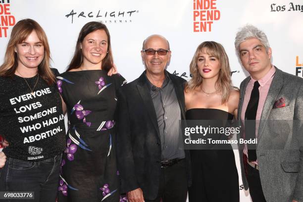 Maggie Phillips, Hillary Spera, Richard Levine, Addison Timlin and Jared Goldman attend the screening of "Submission" during the 2017 Los Angeles...