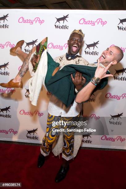 Bob The Drag Queen and Assaad Yacoub attend the "Cherry Pop" New York premiere at SVA Theatre on June 19, 2017 in New York City.