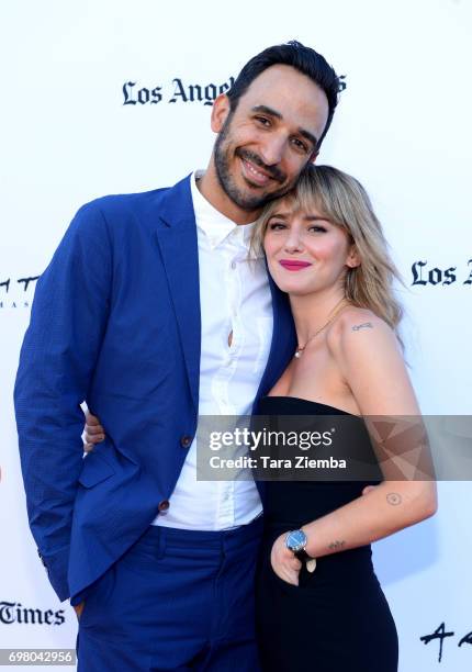 Amir Arison and Addison Timlin attend the screening of "20 Weeks" during the 2017 Los Angeles Film Festival at Arclight Cinemas Culver City on June...