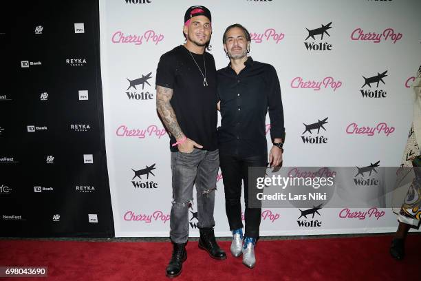 Actor Char Defrancesco and Fashion Designer Marc Jacobs attend the Cherry Pop Premiere at OutCinema - Presented by NewFest and NYC Pride at SVA...