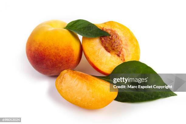 peach fruit - nektarine stock-fotos und bilder