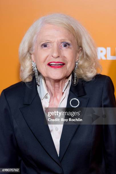 Event honoree, LGBT rights activists Edie Windsor attends TrevorLIVE New York 2017 at Marriott Marquis Times Square on June 19, 2017 in New York City.