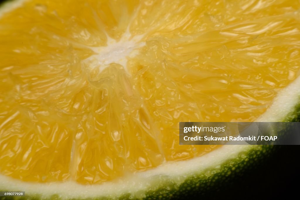 Close-up of orange slice