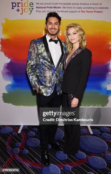 Ryan Jordan Santana and India Gants attend The Trevor Project TrevorLIVE NYC 2017 at Marriott Marquis Times Square on June 19, 2017 in New York City.