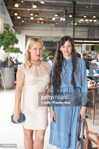 Diana Picasso and Taryn Simon attend Special Women's Power Lunch Hosted by Tina Brown at Spring Place on June 19, 2017 in New York City.