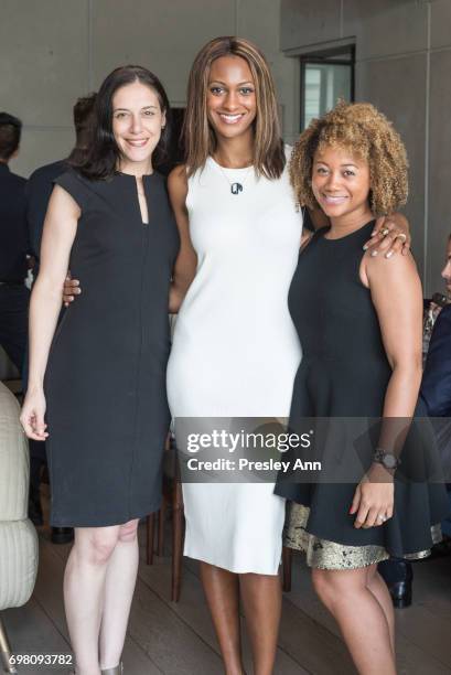 Amanda Steinberg, Lauren Maillian, Rochelle Ballard attend Special Women's Power Lunch Hosted by Tina Brown at Spring Place on June 19, 2017 in New...
