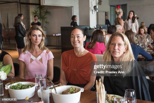 Lauren Remington Platt; Cecilia Dean and Brandon Holley attend Special Women's Power Lunch Hosted by Tina Brown at Spring Place on June 19, 2017 in...