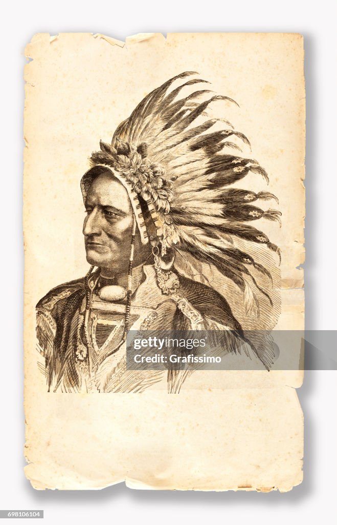 Sitting Bull native american tribal chief 1881