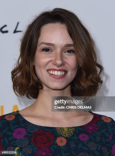 Alex Essoe attends the Los Angeles Film Festival premiere of "Midnighters" at the Arclight theatre in Culver City on June 19, 2017. / AFP PHOTO /...