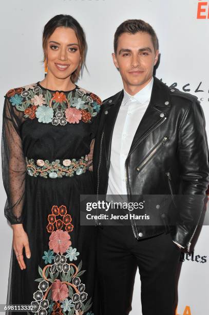 Aubrey Plaza and Dave Franco attend the screening of "The Little Hours" during 2017 Los Angeles Film Festival at Arclight Cinemas Culver City on June...