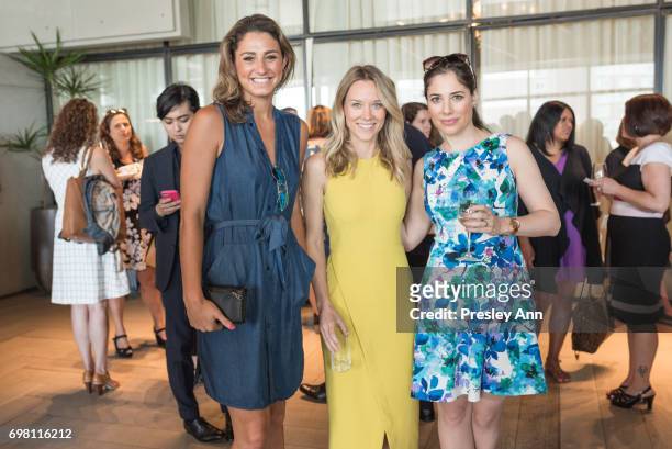 Francessa Pagie, Vanessa Yurkevich and Andrea Surtact attend Special Women's Power Lunch Hosted by Tina Brown at Spring Place on June 19, 2017 in New...