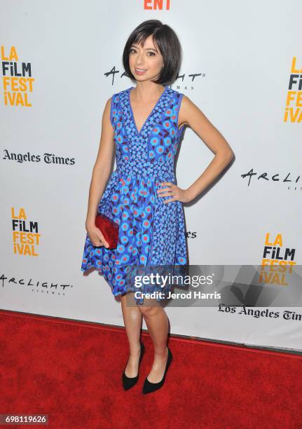 Kate Micucci attends the screening of "The Little Hours" during 2017 Los Angeles Film Festival at Arclight Cinemas Culver City on June 19, 2017 in...