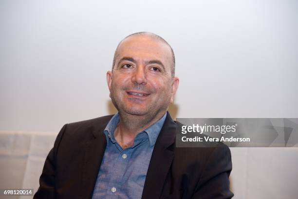Director Hany Abu-Assad at "The Mountain Between Us" press conference at the SoHo Hotel on June 19, 2017 in London, England.