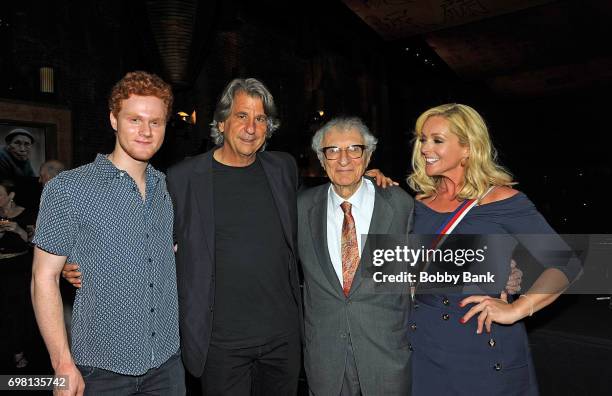 Nicholas Barasch, David Rockwell, Jane Krakowski and Sheldon Harnick attend the "KOI" Book Launch at TAO Uptown on June 19, 2017 in New York City.