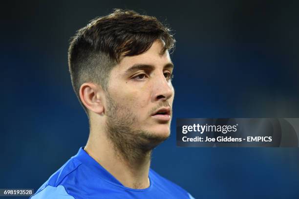 Greece's Konstantinos Manolas during a training session at Arena das Dunas in Natal